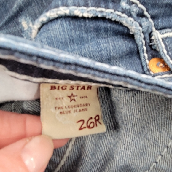 Big Star Miki Jeans Women's Size 26 Dark Wash Low Rise Boot - Picture 2 of 4